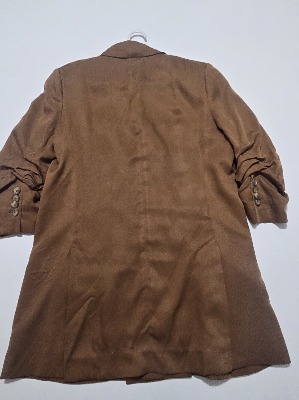 Veronica Beard Rupert Blazer Brown Lyocell 3/4 Sleeve Tailored Jacket Size 4 - Picture 13 of 14